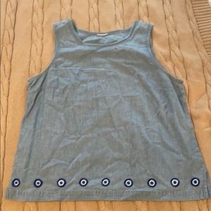 Hand Embroidered Evil Tye Top